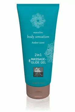 Massage Gel En Glijmiddel - 2in1 Ambergeur 200ml