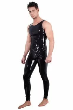 Latex Jumpsuit Voor Heren