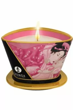 Shunga - Massagekaars Rozenblaadjes 170 Ml