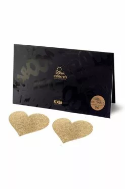 Bijoux Indiscrets - Flash Hart Goud - Tepelversiering