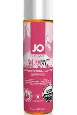 System Jo - Organic Naturalove Glijmiddel Aardbei 120 Ml