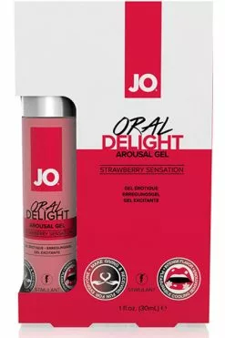 System Jo - Oral Delight Arousal Gel Aardbei Sensation 30 Ml