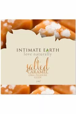 Intimate Earth - Natural Flavors Glide Gezouten Caramel Foil 3 Ml