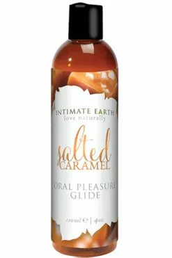 Intimate Earth - Natural Flavors Glide Gezouten Caramel 120 Ml