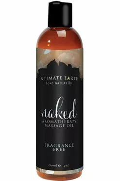 Intimate Earth - Massage Olie Naked Unscented 120 Ml