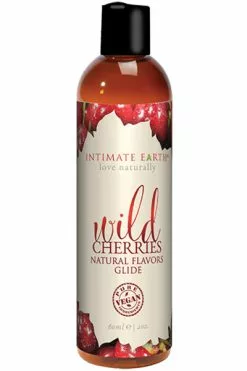 Intimate Earth - Natural Flavors Glide Wilde Kersen 60 Ml
