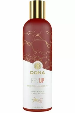 Dona - Essential Massage Olie Rev Up Mandarijn & Ylang Ylang 120 Ml