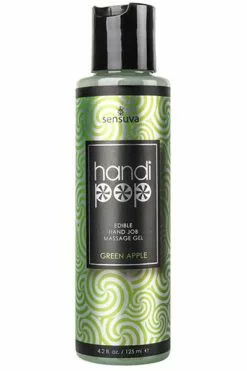 Sensuva - Handipop Hand Job Massage Gel Groene Appel 125 Ml