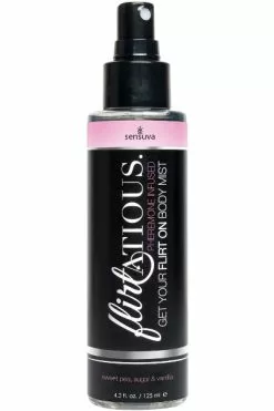 Sensuva - Flirtatious Feromonen Body Mist Vanille Suiker & Pronkerwt 125 M