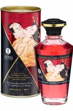 Shunga - Aphrodisiac Verwarmende Olie Aardbeienwijn 100 Ml