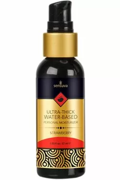 Sensuva - Ultra-dikke Waterbasis Glijmiddel Aardbei 57 Ml