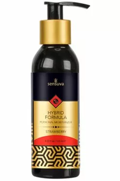 Sensuva - Hybride Glijmiddel Aardbei 125 Ml