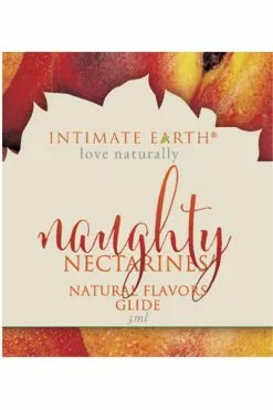 Intimate Earth - Natural Flavors Glide Nectarines Foil 3 Ml