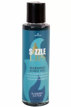Sensuva - Sizzle Lips Verwarmende Eetbare Gel Bosbessen Ijs 125 Ml