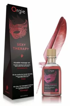 Orgie - Lips Massage Kit Aardbei 100 Ml