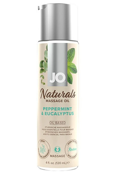 System Jo - Naturals Massage Olie Pepermunt & Eucalyptus 120 Ml 3 System Jo - Naturals Massage Olie Pepermunt & Eucalyptus 120 Ml