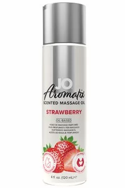 System Jo - Aromatix Scented Massage Oil Strawberry 120 Ml