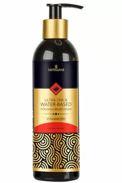 Sensuva - Ultra-dik Waterbasis Glijmiddel Aardbei 240 Ml