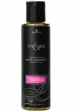 Sensuva - Me & You Pomegranate, Fig, Coconut & Plumeria Massage Oil 125 Ml